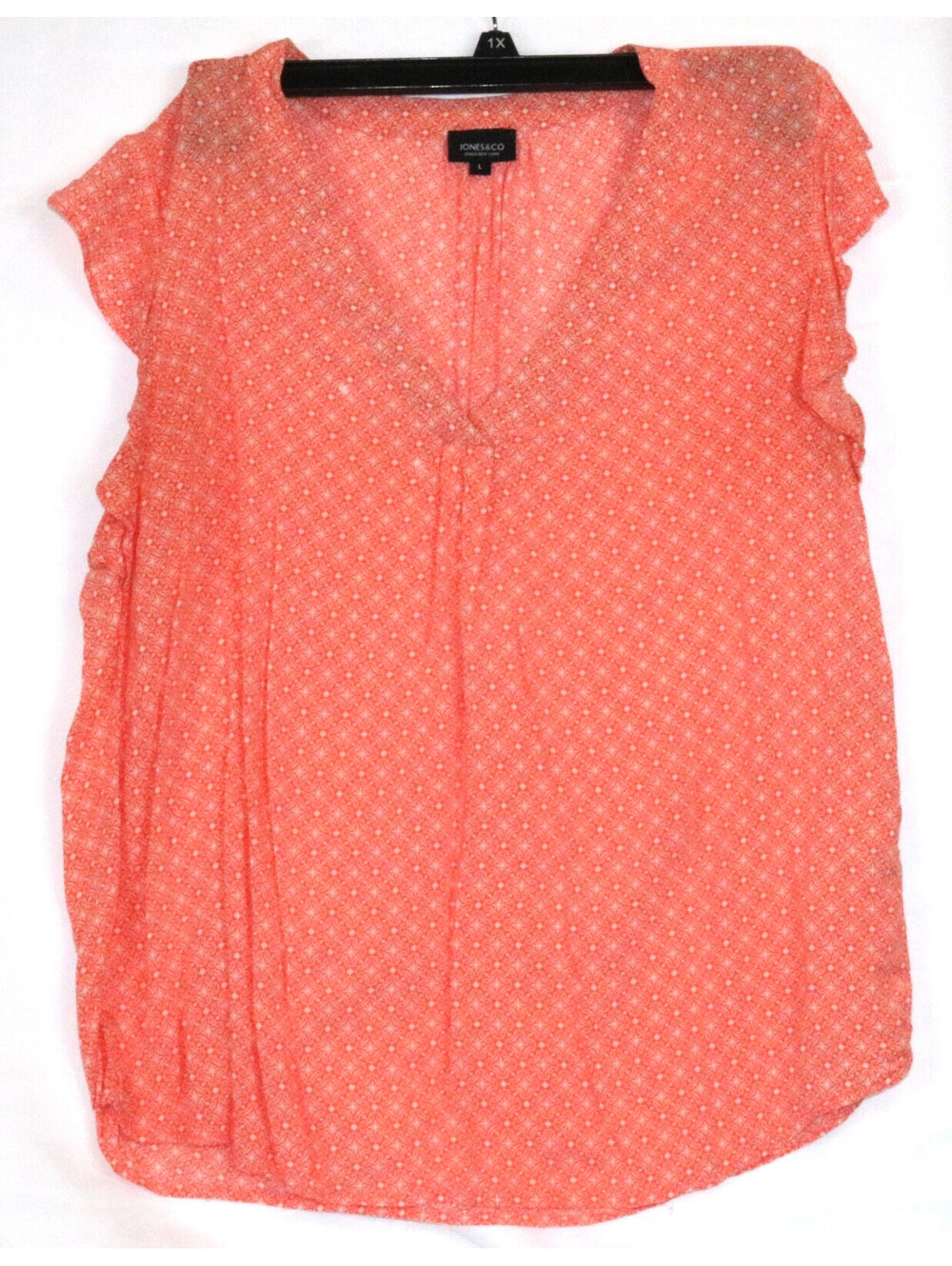 Jones & Co Jones New York Women's Blouse Orange Sz L